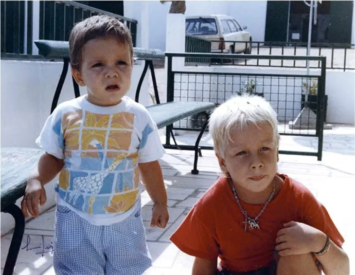 Ivan Nabeiro à esquerda, com o irmão Marco